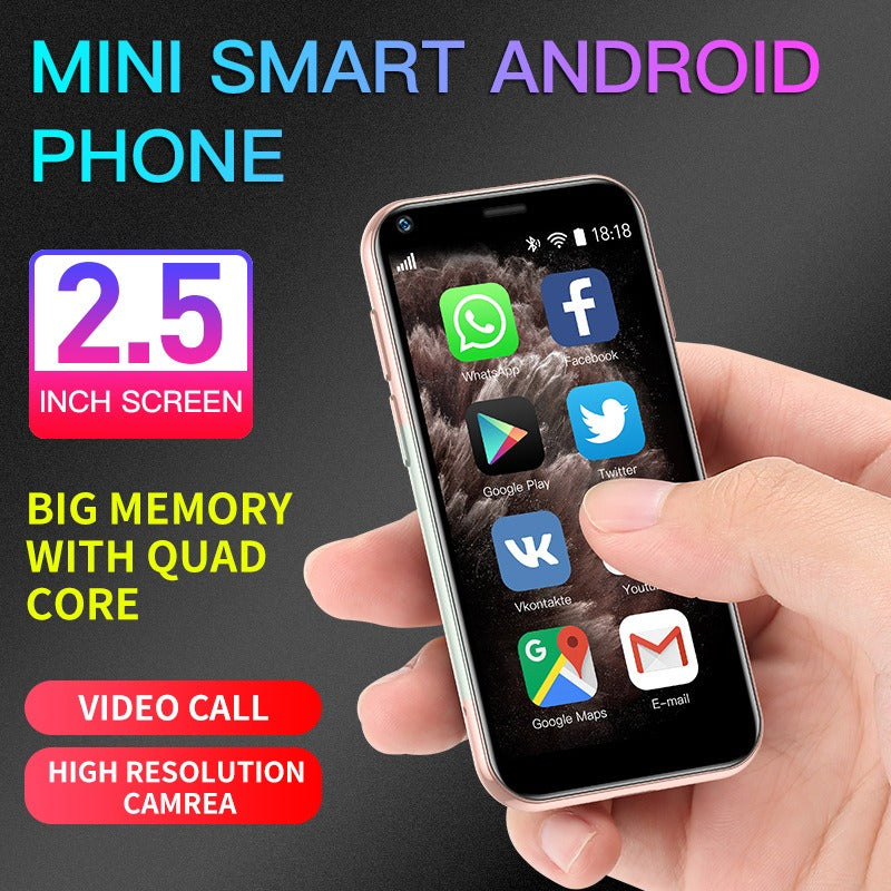 Android System 8.1 Pocket Smartphone 3G Mini XS11 Sono GPS Dual Camera WIFI